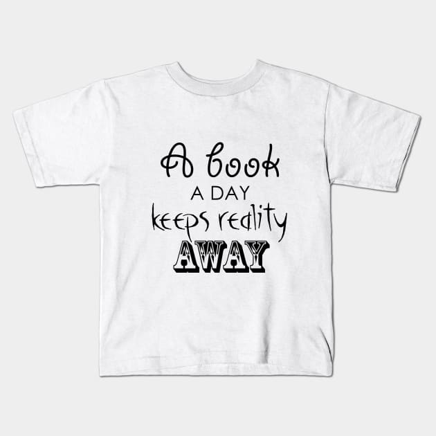 A book a day Kids T-Shirt by hedehede